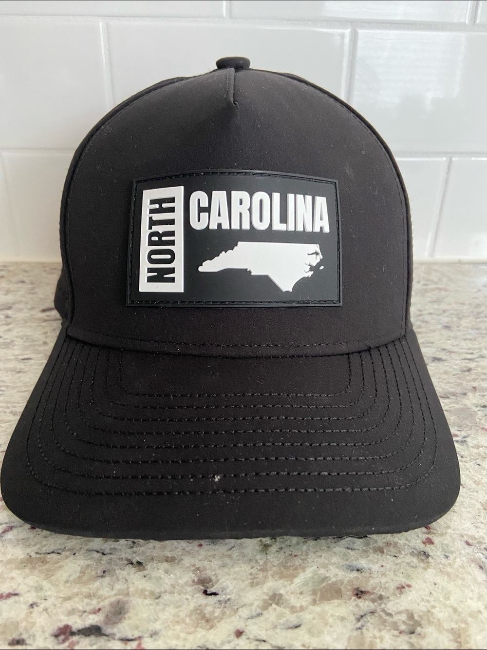North Carolina Patch Black Unisex Trucker Hat